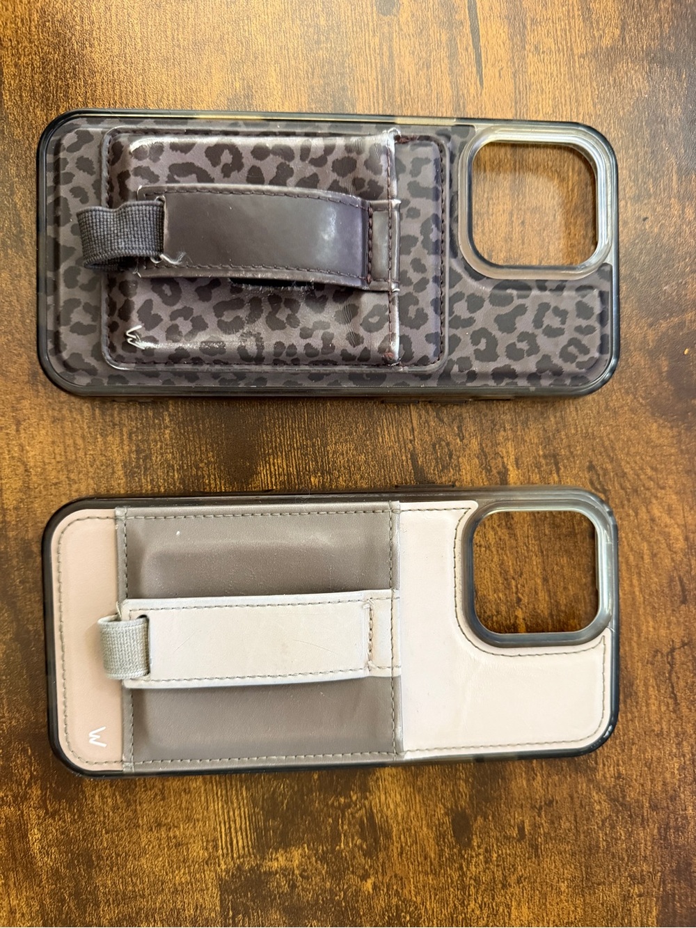 2 Walli iPhone 16 Pro Max Cases —Leopard and Taupe